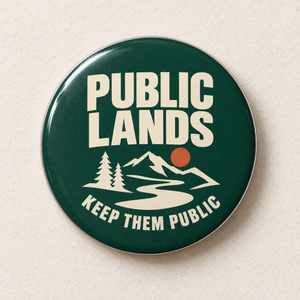 Eco Friendly Outdoor Accessories: Public Lands Pin - Keep Them Public