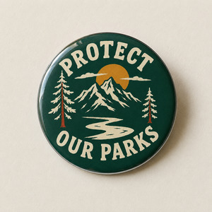 Protect Our Parks Pin - National Park & Outdoor Button