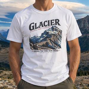 National Park Tees: Glacier National Park Going-to-the-Sun Road T-Shirt - Unisex