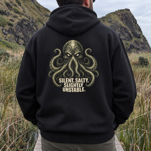 Silent, Salty & Slightly Unstable Kraken Hoodie