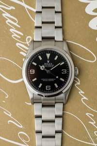 Rolex Explorer I Ref. 114270 'Engraved Rehaut' 2009 w/ Box & Papers
