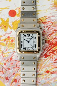 Cartier Santos Carrée, MK2 Bracelet Ref. 2961 1980s w/ Box & Booklets