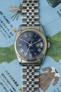 Rolex Datejust Ref. 16014 'Blue Buckley' Dial 1978 w/ Box & Papers