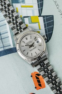 Rolex Lady-Datejust Ref. 79174 ‘Silver Stick’ Dial 2001 w/ Box & Papers