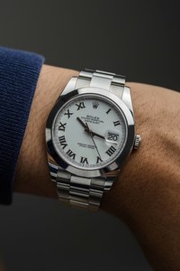 Rolex Datejust 41mm Ref. 126300 'White Roman' Dial 2022 w/ Box & Papers
