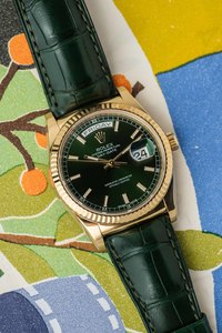 Rolex Day-Date Ref. 118138 'Green' Dial 2015 w/ Box & Papers