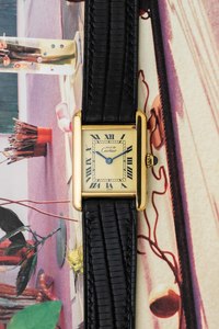 Cartier Must de Tank SM Ref. 5057001 'Lemon Roman' Dial 2005 w/ Papers