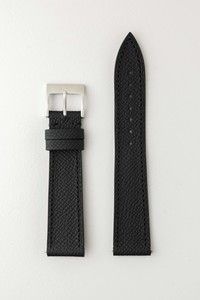 Goods: Black Grained Calf Leather Watch Strap