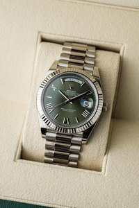 Rolex Day-Date 40 Ref. 228239 'Olive Green' Dial 2024 w/ Box & Papers