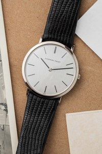 Audermars Piguet: Audemars Piguet Ultra Thin 'Steel Dial' Dress Watch 1970's