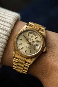 Available: Rolex Day-Date 'Bark' Ref. 18078 'Champagne' Dial 1981