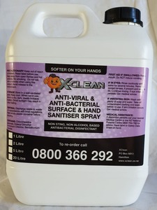 Anti Viral Sanitiser - 2 Litre - X-Clean Xtreme Clean Online Webstore NZ