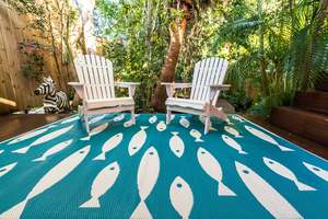 Best Selling: Outdoor Rug - Hamptons Style Schooling Fish