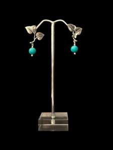 Turquoise Leaf Earrings