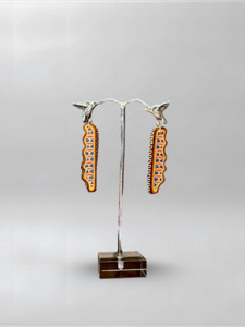 Xhuba Fusion Collection: Hummingbird Neutral Pink Slender Earrings