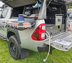 Bushtech Drop Down Table with Heavy Duty Canvas Bag XpeditioNZ