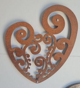 Products: Corten Koru Heart - Small - Xstream Profiles