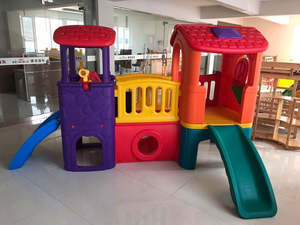 Playgrounds: Large Playhouse and Slide