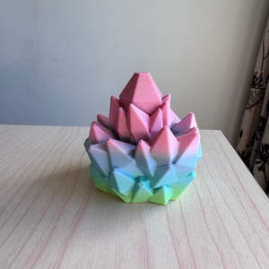3D Printed Crystal Fidget Spinner pink