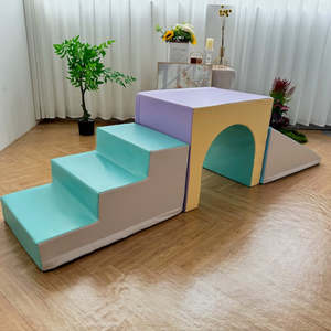 Soft Play Stairs Tunnel Ramp  v2- Pastel Rainbow Value Set