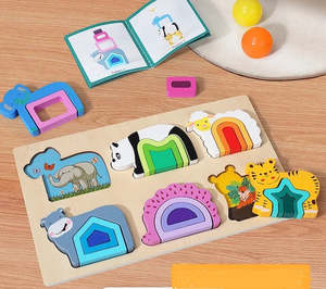 New Arriving November 2019: Wooden Animal shape puzzle