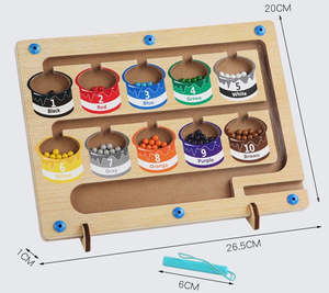 Magnetic Maze Colour Sorting and Counting