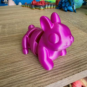 Gift Ideas 10 And Under: 3D Printed Baby Bunny Purple Silk