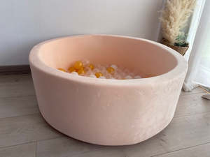 Due Back In Stock July 2022: Soft Ball Pit Velvet Cover Blush (optional balls) (limited numbers).