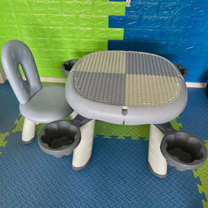 \Pre-School Block Table and 2 x Chairs Set