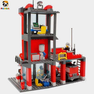 Due Back In Stock July 2022: Building Block Fire Station Set