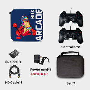 New Arcade Box Retro Games Console wired controllers