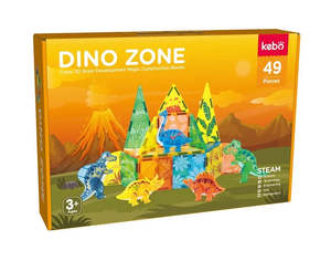 Magnetic Tiles Dino Zone 49 Piece Set