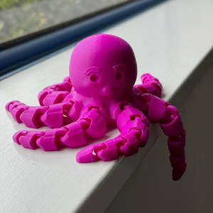 3d Prints 1: 3D Printed Octopus Purple Large