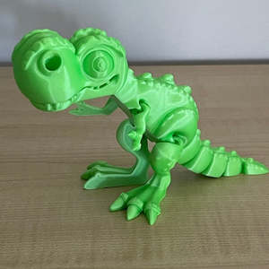 3D Printed T Rex Green Silk medium
