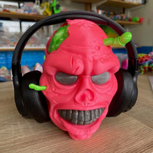 3d Printed Accessories: 3D Printed Zombie Headphone Stand Pink