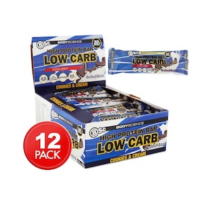 Protein Bars: BSC Hi Protein Low Carb Bar 60g (x12)