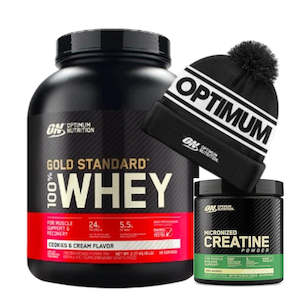 ON Gold Standard Whey 5lb + ON Creatine 300g+ ON Beanie