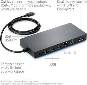 Docking Station: HP TPA-B01 - HP Elite USB-C Docking Station refurbished