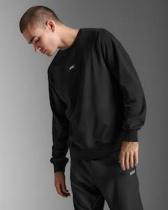 Men Tops Long Sleeve: Motion French Terry Crew