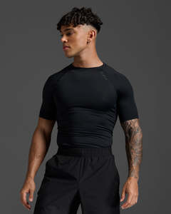 Men Compression Tops: Core Compression Short Sleeve