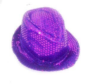 Hats: Shinning Hat Sequin Purple
