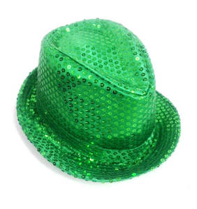 Hats: Shinning Hat Sequin Green
