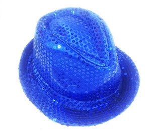 Hats: Shinning Hat Sequin Blue