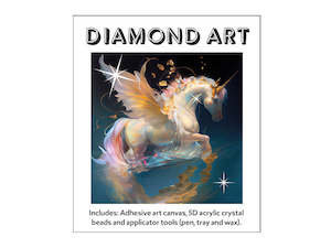 Diamond Art: Diamond Art - WHITE UNICORN