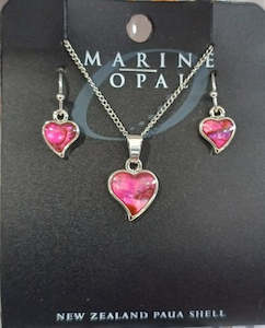 Gifts For Her: Paua Shell - Chain, Pendant and Earrings