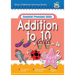 Kids: Activity Book 3-5yr Addition To 10