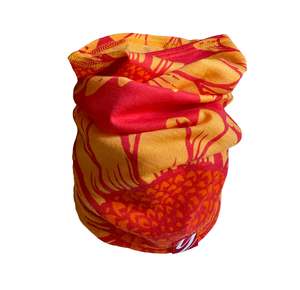 Neck Scarf Collection: Hyper Pink Flower Power Merino Scarf