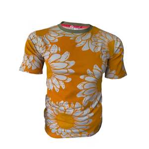 Made For Men: Men's Flower Power Merino Box Tee | Calm Orange