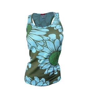 SECONDS Women's Flower Power Merino Tank Top | Minty As