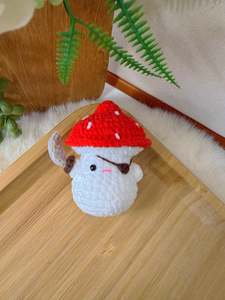 Pirate Mushroom Key Charm